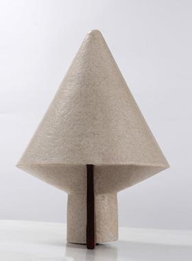 现代极简何锥形样摆件板房别墅酒店民宿客软厅GGF几书柜设计师装