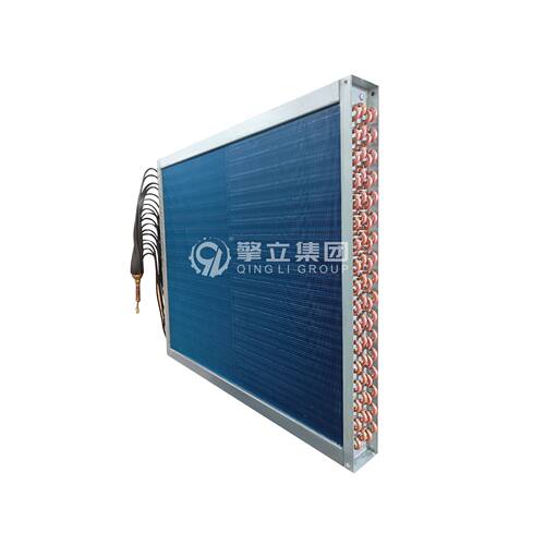 热泵蒸发器 L型V型低温铜管铝翅片蒸发器 海水淡化冷库蒸发器 - 图1