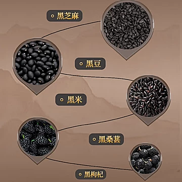 叁小匠养祺美五黑粉400g[5元优惠券]-寻折猪