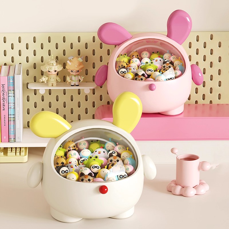 Cute little storage box doll figure blind box display stand