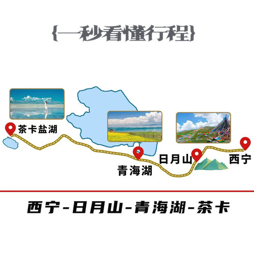 茶卡盐湖+青海湖+日月山纯玩0购物一日游【8人小团上门接送】 - 图2