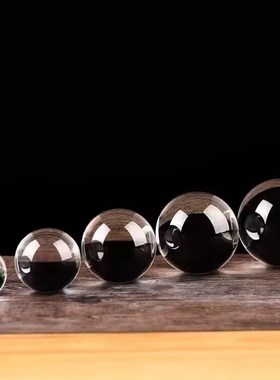 大小号透明白水晶球摆件装饰客厅开业乔迁礼品摄影球道具灯饰配件