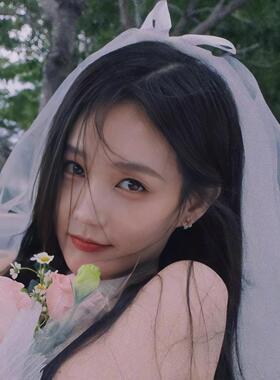 李一桐同款领证登记求婚头纱超仙