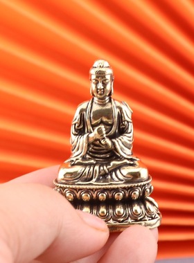 2025新款复古黄铜八大守护神佛像装饰办公室家居桌面艺术珍品