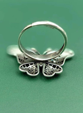 2025新款国风百搭显白珐琅蝴蝶女士潮流饰品指环民族风个性