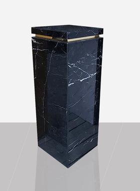 天然大理石雕塑底座台现代简约客厅摆件立柱工艺品摆放台高端定制