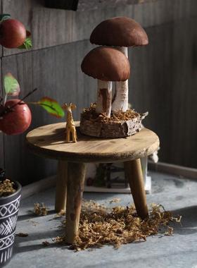 觅点 创意小板凳子桌面装饰置物小摆设阳台花架花园杂物拍摄道具