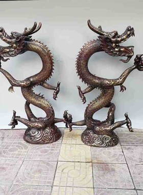 大号圆雕动物室外龙铜雕摆件古E代神话龙铸造厂家大型摆件