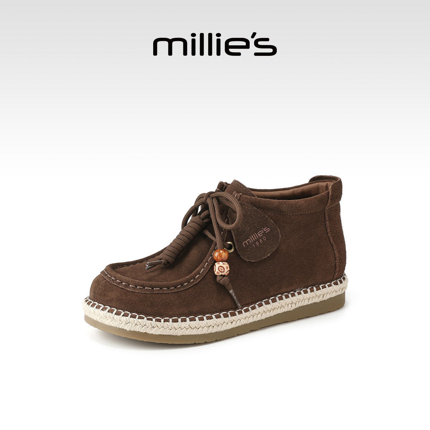 MILLIE'S/妙丽2025秋冬新款豆豆鞋时尚百搭舒适透气老爹鞋女,淘宝优惠券,粉丝福利购,淘宝优惠卷
