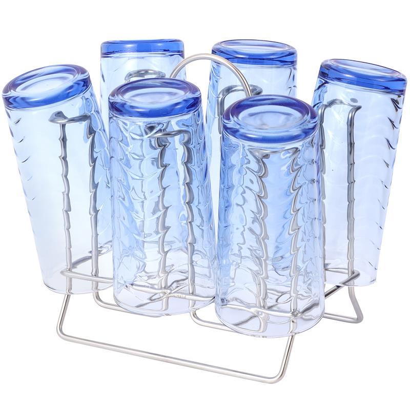 桌面杯子置物架 304不锈钢水杯支架家用放玻璃杯架子沥水杯架 - 图3