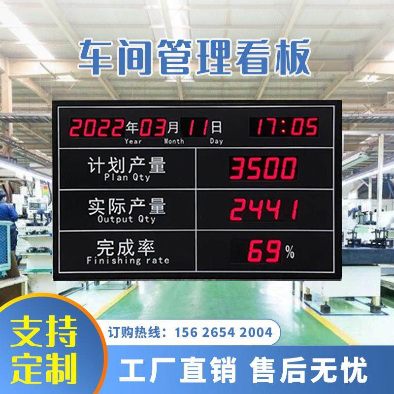 RS485通讯车间流水线看板数码管生产显示屏LED产量计数看板定制,淘宝优惠券,粉丝福利购,淘宝优惠卷