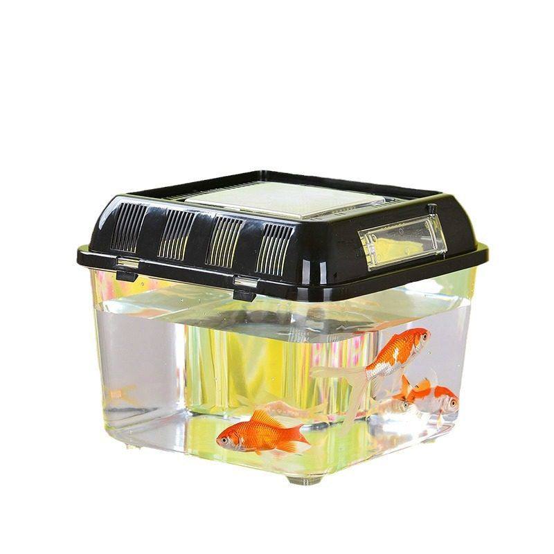 手提乌龟运输盒 宠物盒 透明塑料金鱼缸仓鼠盒 运输盒饲养盒,淘宝优惠券,粉丝福利购,淘宝优惠卷