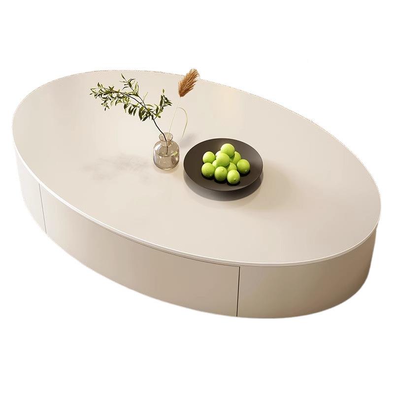 ha45sr372软tn奶油风岩板包茶几客厅家用红现简代约新网款轻奢椭 - 图3