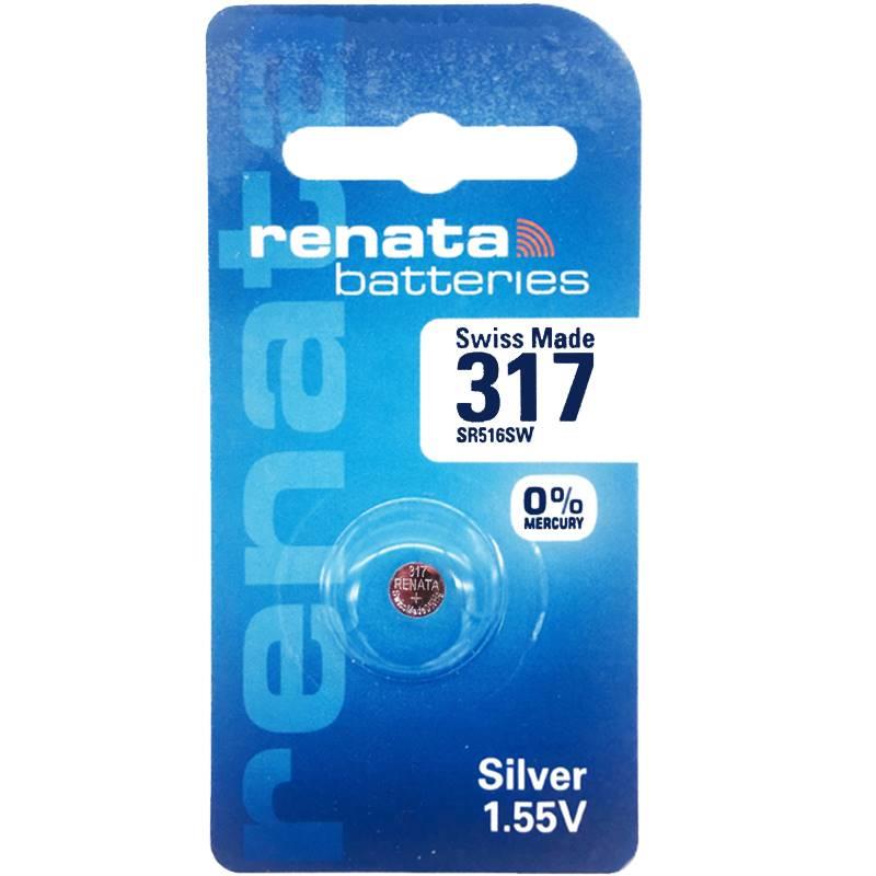 适用于Renata 317 瑞士手表原装电池 SR516SW纽扣电子 精品独立装1粒