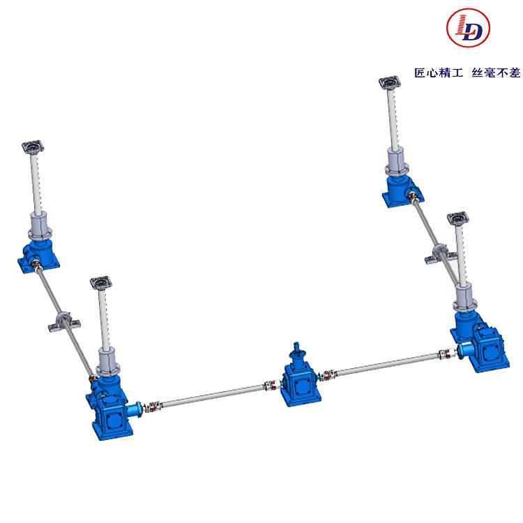 LDLB锥齿轮滚珠丝杆升降机平台U型结构伞齿轮丝杆升降机联动组合 - 图1