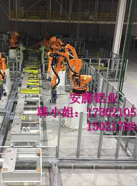 工业机器人安全围栏-铝型材框架透明亚克力防护围栏