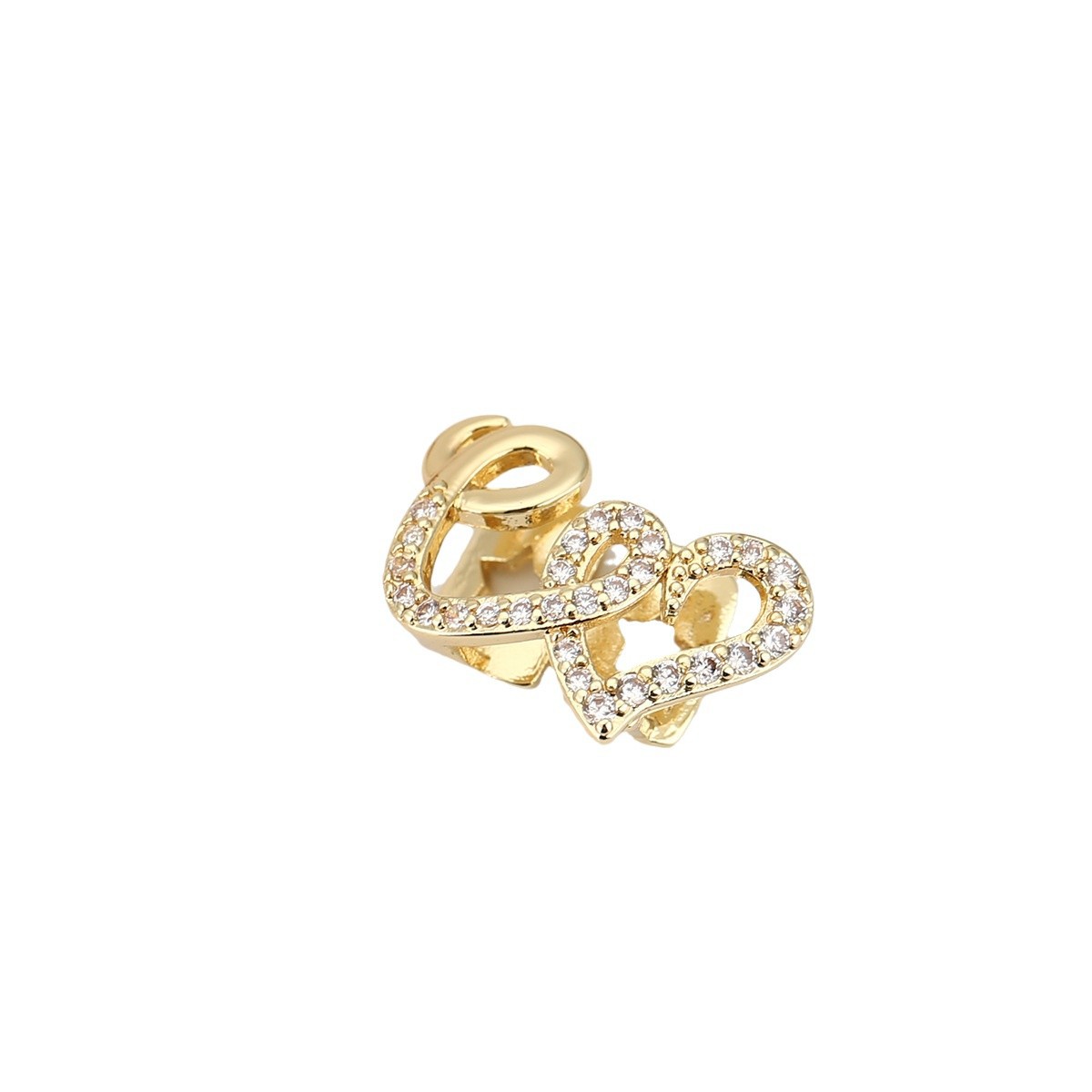 欧美双爱心铜微镶锆石嘻哈牙套teeth grills牙齿装饰个性潮流牙饰 - 图3