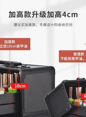 化妆箱专业跟妆师大容量拉杆箱带密码锁美甲纹绣师专用收纳工具箱