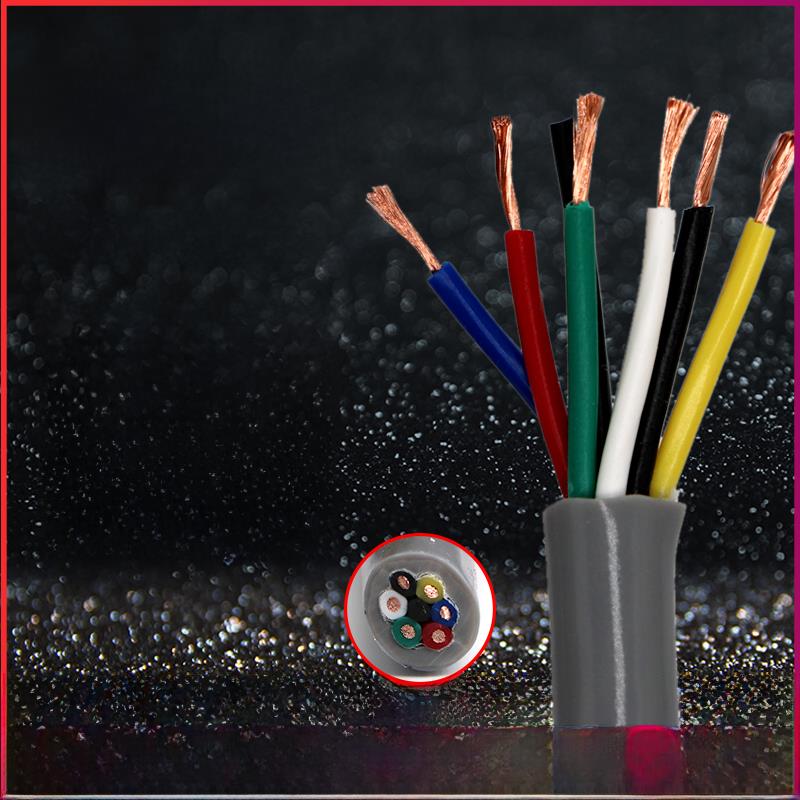 高柔性拖炼电缆Trvv2 3 4 5芯0.3 0.5 0.75 1 1.5防弯方软线 - 图0