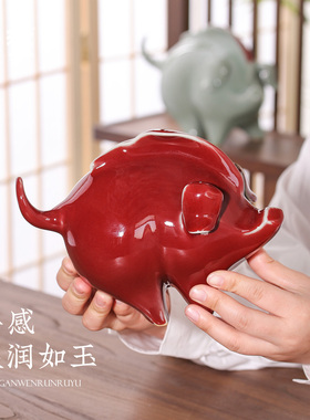 好运降临猪摆件中式创意桌面摆件