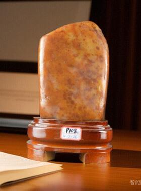 黄蜡石黄龙玉景观石天然奇石圆风水石头摆件观赏石镇宅风水石招财