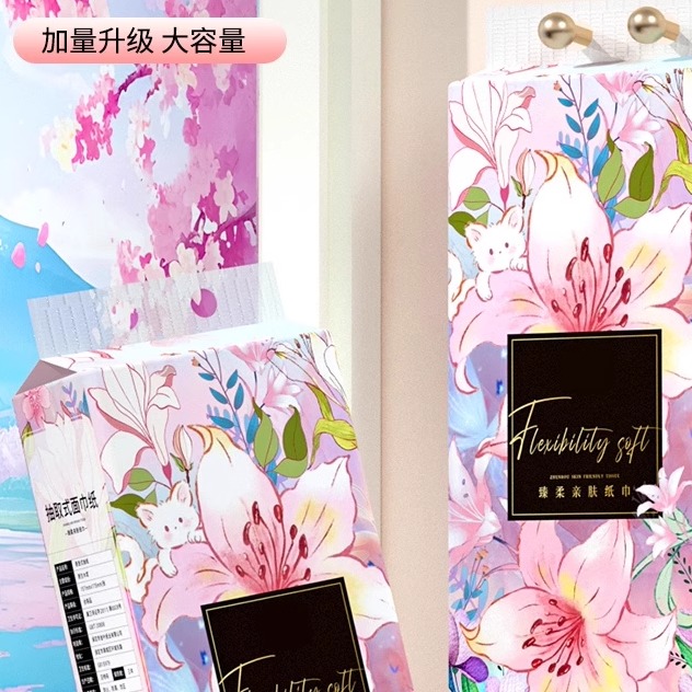 1488抽6大提悬挂式抽纸巾厨房用纸擦手纸宿舍家庭实惠装面巾厕纸 - 图2