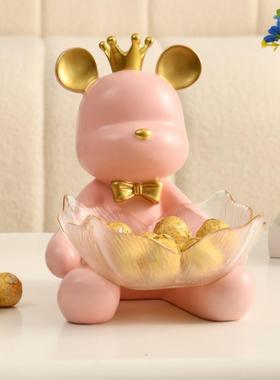 斯堪的纳维亚无障碍豪华暴力熊饰品创意家居客厅装饰入口钥匙存储