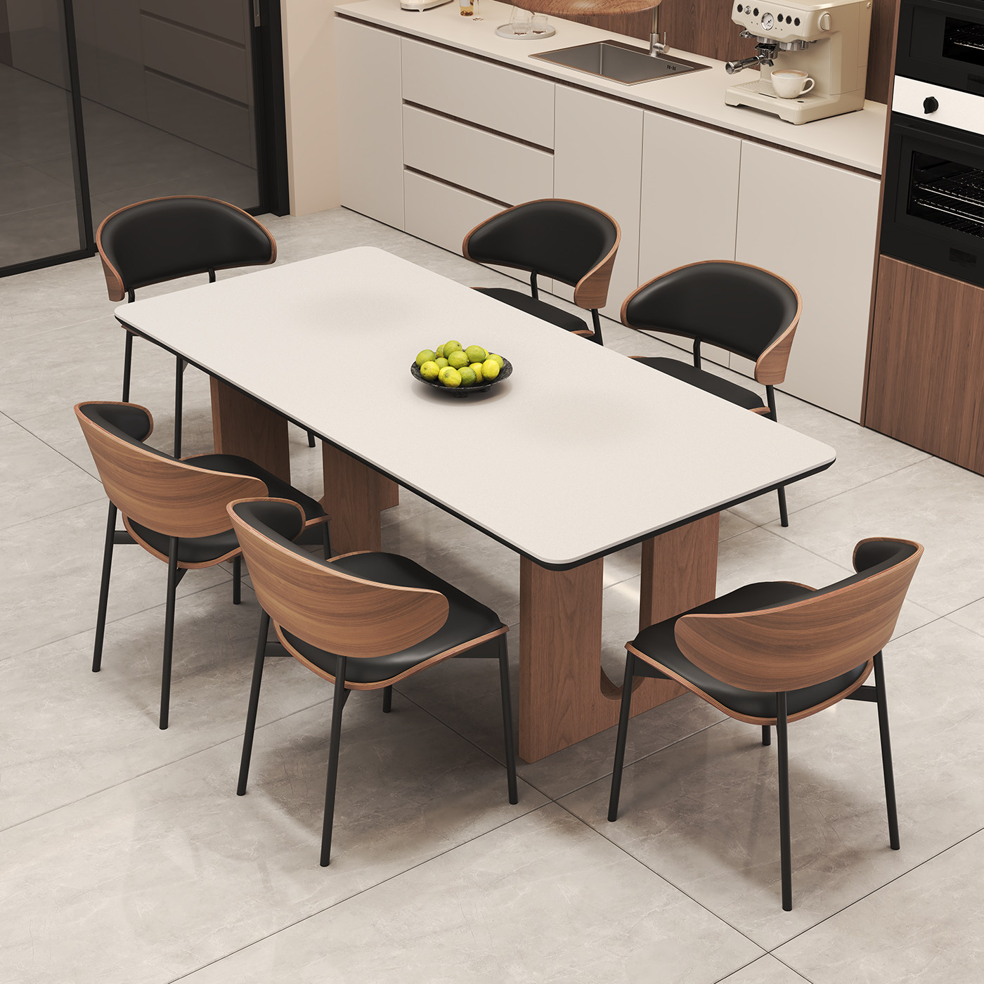 政府补贴中古风实木岩板餐桌椅子组合意式极简家用长方形吃饭桌子,淘宝优惠券,粉丝福利购,淘宝优惠卷