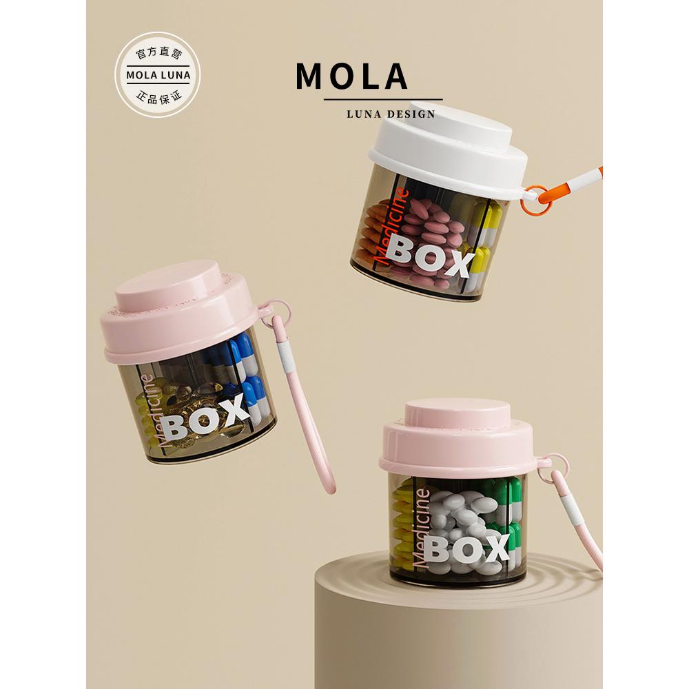 MOLA.Praise.药盒分格装便携式药盒旅行随身携带迷你多功能丨笛奖 - 图2