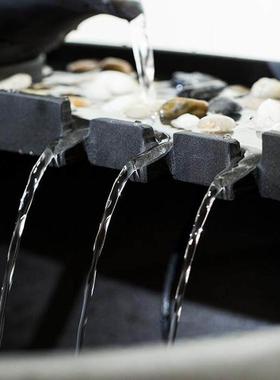 客厅古法缸生态缸养鱼造景鱼缸水循环流水摆件水景过滤器全套餐