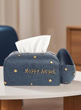 优伲嘉宇航员纸巾盒高档客厅创意多功能收纳抽纸盒可爱太空人摆件