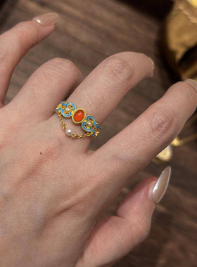 小红书新款华凤倾殿戒指高颜值爆款设计轻奢个性百搭时尚潮流饰品