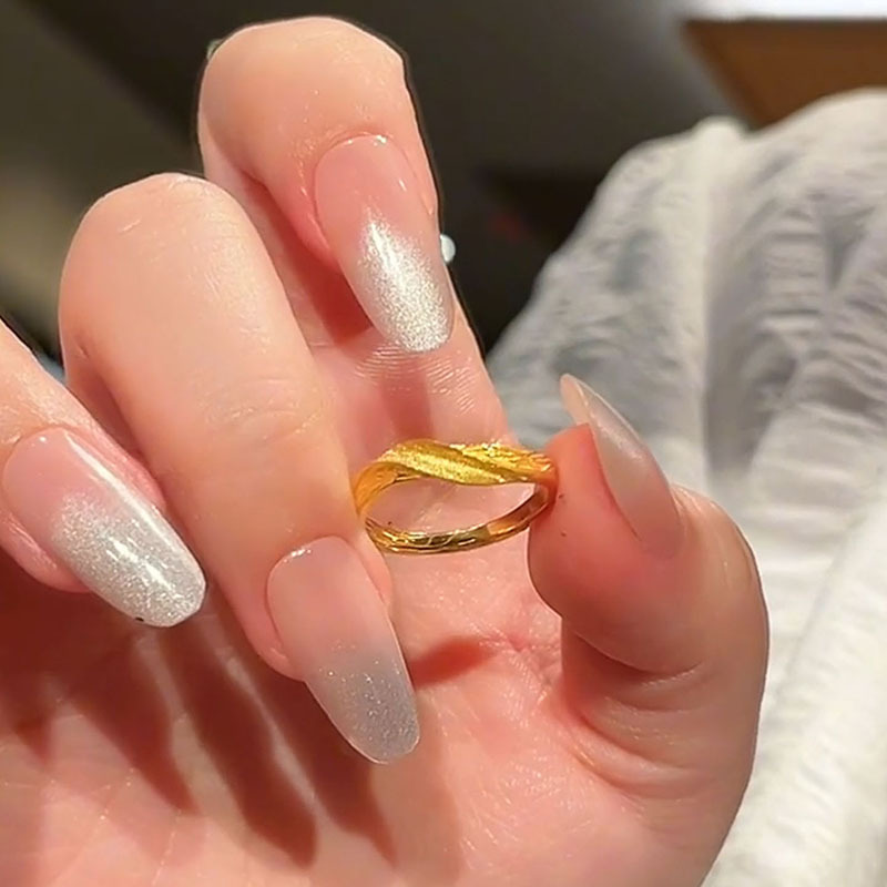 小红书同款莫比乌斯环戒指女素圈食指戒复古指环简约小众 - 图1