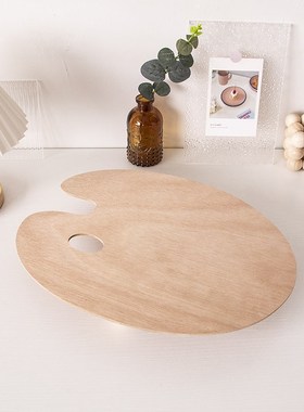 ins原木调色盘托盘网红摄影桌面装饰收纳盘简约木质拍照道具托盘