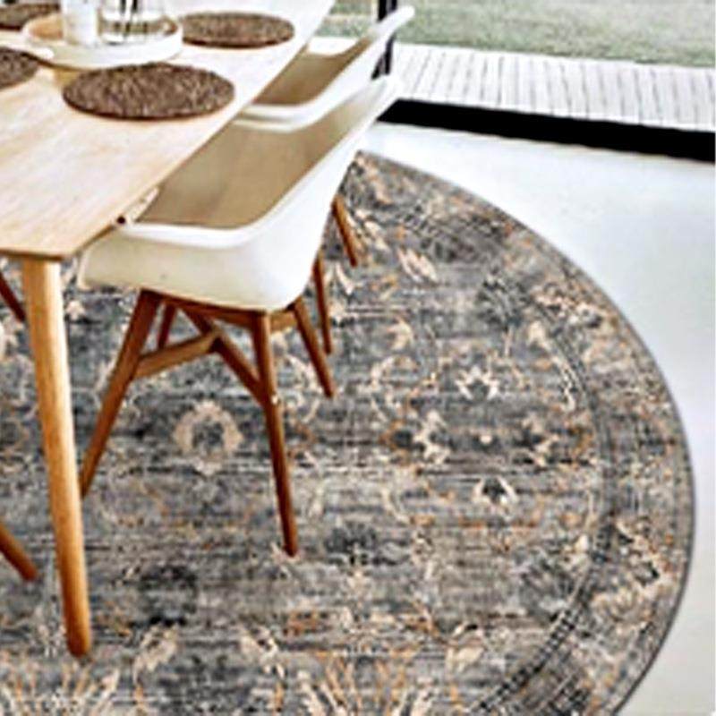 水GXV美式复古形地毯折叠可防地滑圆可洗茶几垫子梳妆台,淘宝优惠券,粉丝福利购,淘宝优惠卷