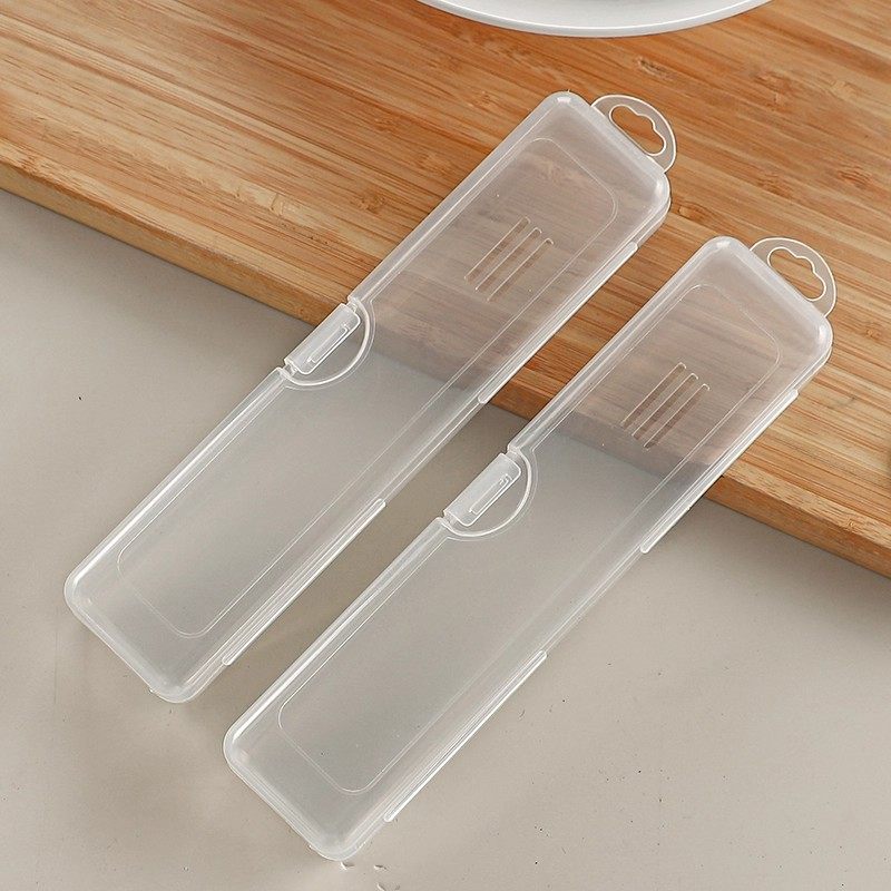 便携外带透明儿童筷勺叉收纳盒成人防尘卫生旅行户外上学餐具空盒,淘宝优惠券,粉丝福利购,淘宝优惠卷