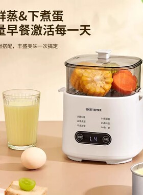 德国双层早餐机家用预约定时蒸蛋神器自动断电防干烧多功能煮蛋器