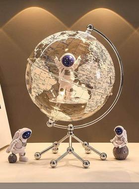 德国创意宇航员星空梦想地球仪轻奢高级感摆件书房办公室时尚礼品