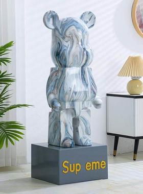 轻型豪华暴力熊存钱罐大型落地式装饰品客厅装饰品电视柜流体熊