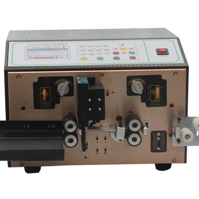 Fully automatic four-wire computer wire stripping machine multi-function small wire cutting machine cable shearing machine