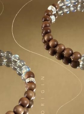 精致手串印度老山檀国风纯银男女