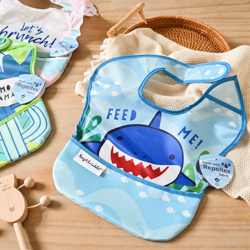 Tiny twinkle baby eating bib children's rice bag baby bib feeding waterproof rice bag super soft