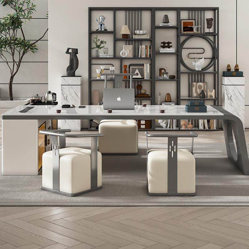 办公茶桌椅组合岩板茶台现代办公室茶桌现代阳台茶几泡茶一体两用,淘宝优惠券,粉丝福利购,淘宝优惠卷