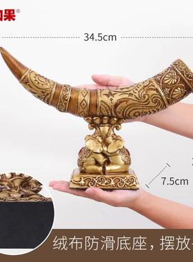 招财象牙欧式摆件客厅家