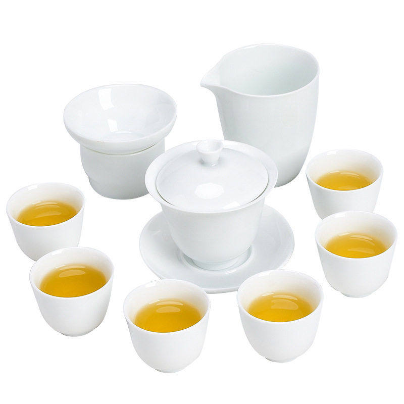 德化白瓷茶具全套家用礼盒全体整套泡茶器功夫茶档送礼套装,淘宝优惠券,粉丝福利购,淘宝优惠卷