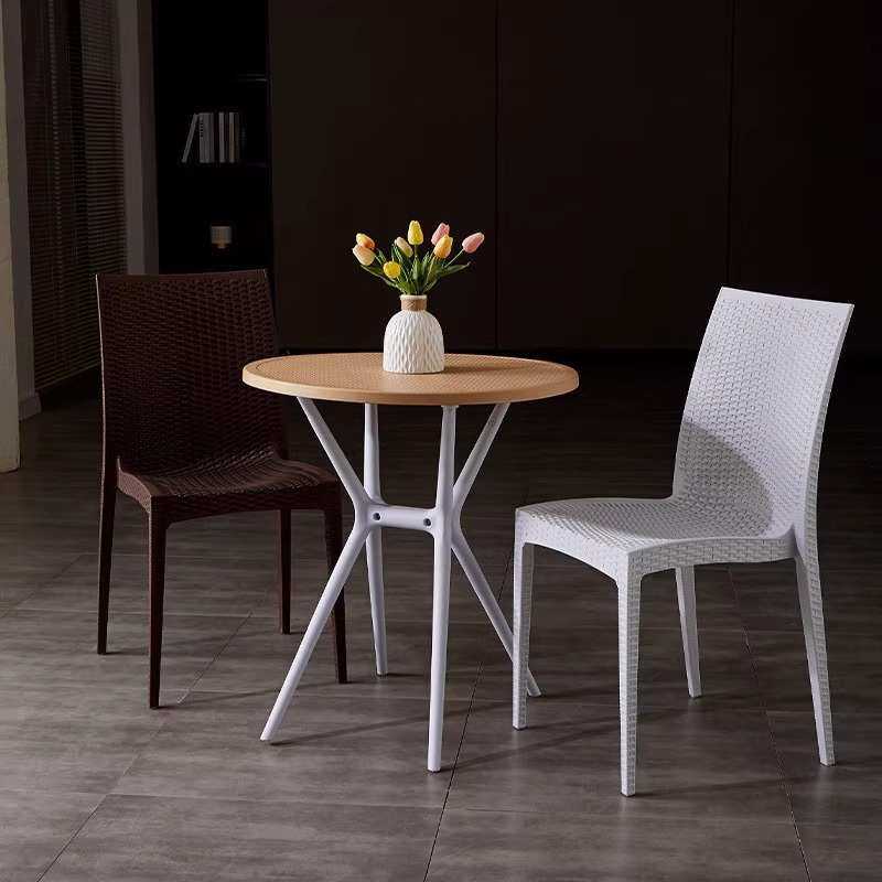 塑料椅子家用餐桌椅现代简约靠背户外休闲椅镂空藤编餐厅咖啡桌,淘宝优惠券,粉丝福利购,淘宝优惠卷