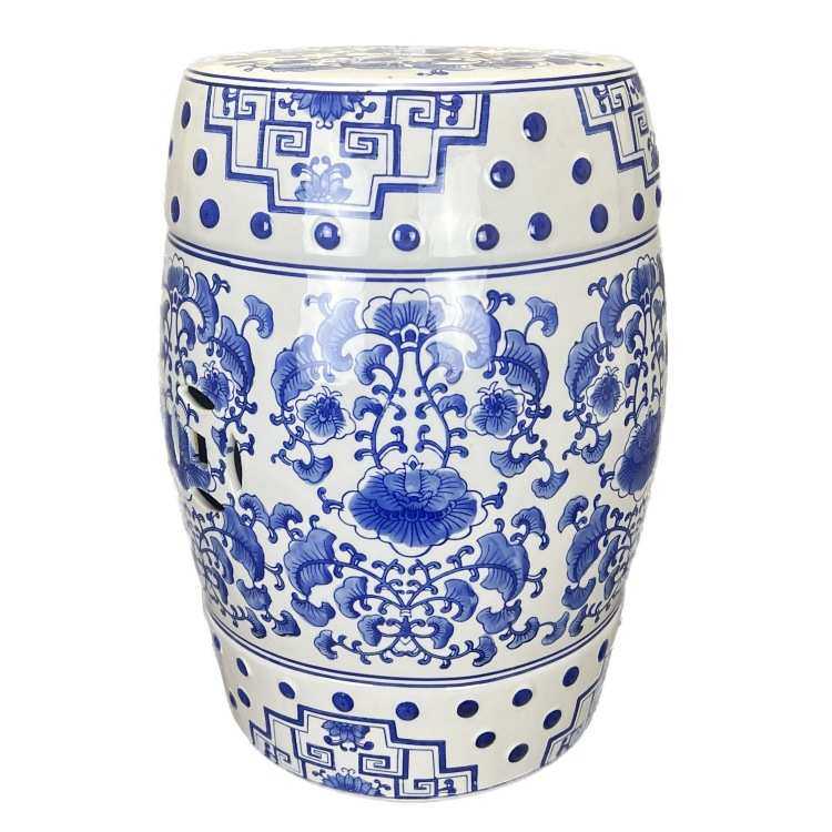中式古典青花瓷陶瓷鼓凳鼓墩鼓椅子换鞋凳样品房装饰工艺品凳子,淘宝优惠券,粉丝福利购,淘宝优惠卷