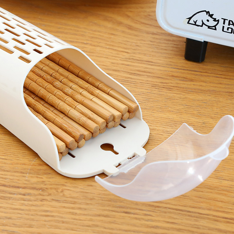 Chopsticks household chopstick stand with wall-mounted plastic