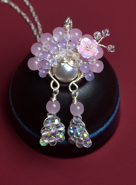 原创手工中国风刀马旦项链吊坠京剧脸谱古装服饰配饰送女友礼物