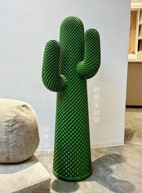 意大利同款彷真仙人掌大型落地摆件绿色衣帽架客厅商场咖啡店装饰